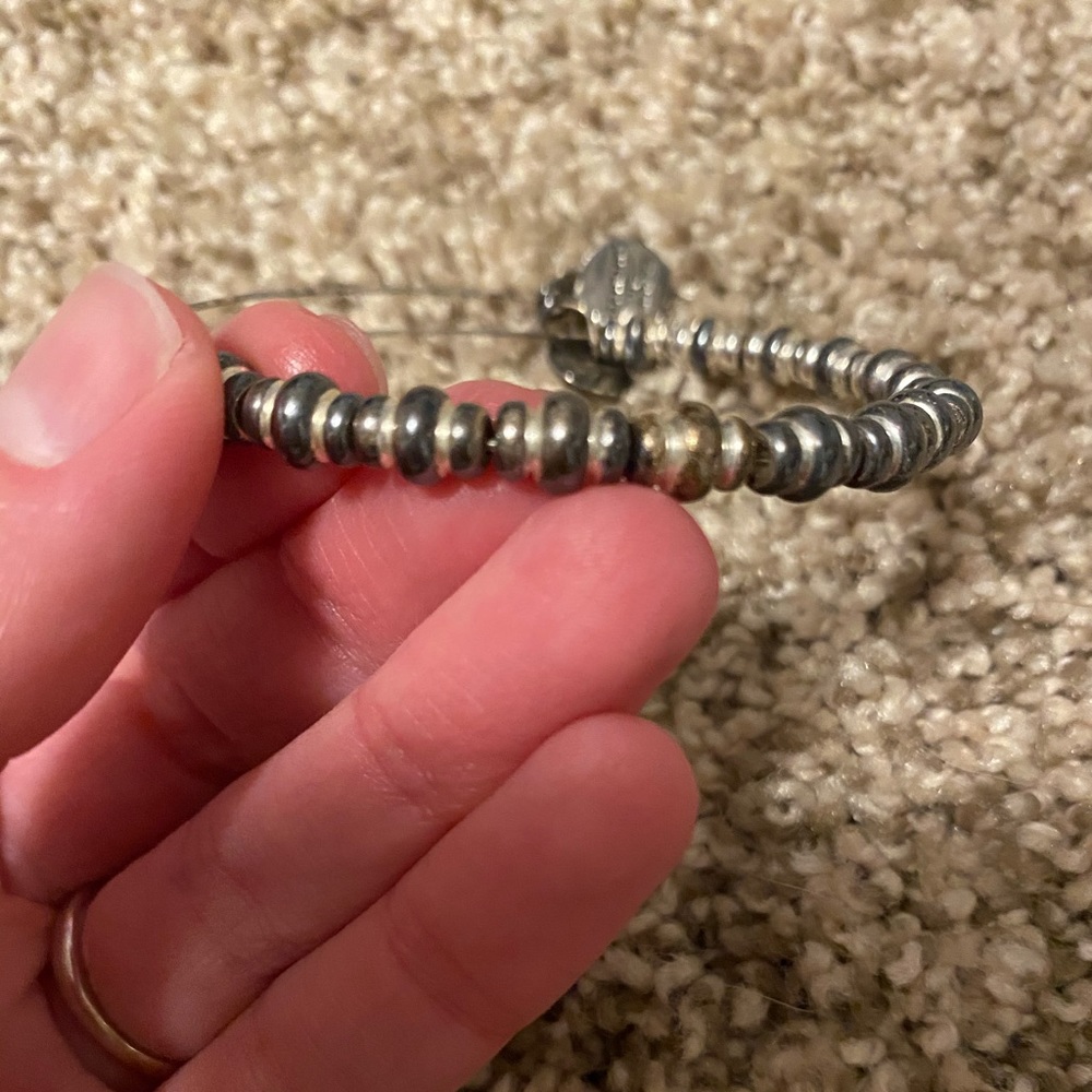 Alex and ani silver groove beaded bangle - Picture 3 of 6